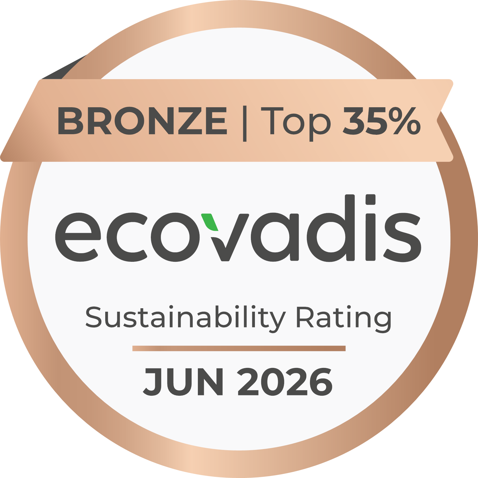 Selo EcoVadis Bronze